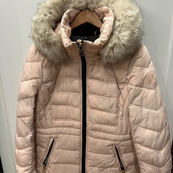 Calvin Klein Performance  women’s fur hood puffer coat Size L - Picture 7 of 8